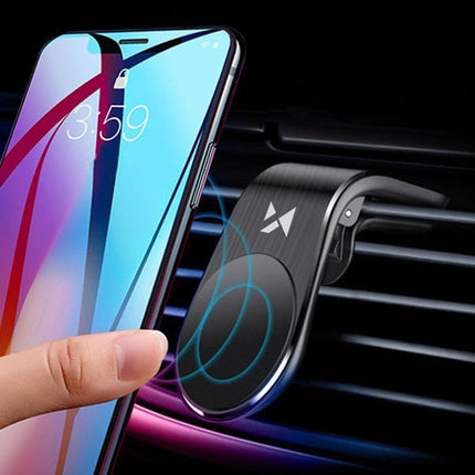 Wozinsky Wozinsky WCH - 02 Magnetische Telefoonhouder Voor Luchtrooster Auto Zwart Hurtel 4