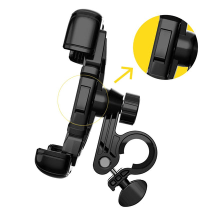 Wozinsky Wozinsky Universele Sterke Telefoonhouder voor Fiets / Motor / Scooter Extra Stevig Zwart Hurtel 7