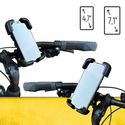 Wozinsky Wozinsky Universele Sterke Telefoonhouder voor Fiets / Motor / Scooter Extra Stevig Zwart Hurtel 6