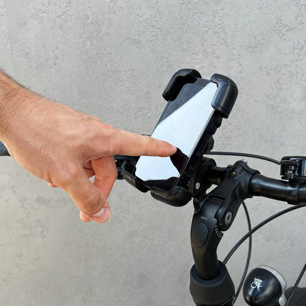 Wozinsky Wozinsky Universele Sterke Telefoonhouder voor Fiets / Motor / Scooter Extra Stevig Zwart Hurtel 4