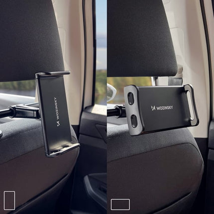 Wozinsky Wozinsky Verstelbare Tablet of Telefoon Hoofdsteunhouder met Hanger Zwart Hurtel 10