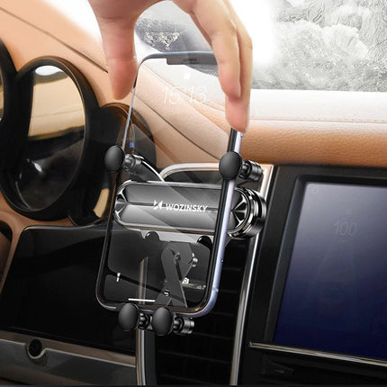 Wozinsky Wozinsky WCH - 05 Gravity Telefoonhouder voor Luchtrooster Auto Zwart Hurtel 10