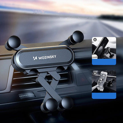 Wozinsky Wozinsky WCH - 05 Gravity Telefoonhouder voor Luchtrooster Auto Zwart Hurtel 7