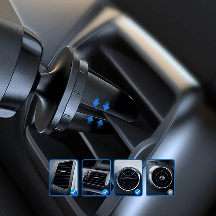 Wozinsky Wozinsky WCH - 05 Gravity Telefoonhouder voor Luchtrooster Auto Zwart Hurtel 6