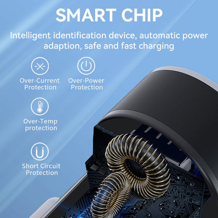 Wozinsky WDCCAC USB C USB A 36W Autolader Snellader met Display Zwart - VCTparts.nl