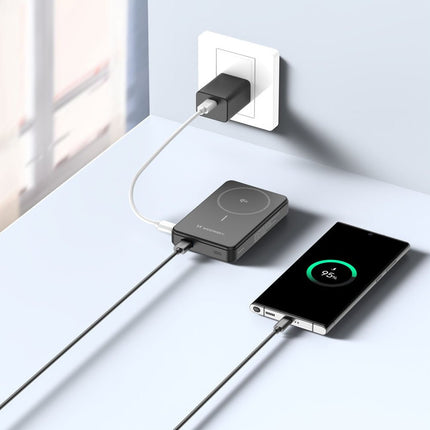 Wozinsky WLWP - 10KA0Y3S 22.5W PD Qi2 Powerbank 10000mAh met Stand Zwart - VCTparts.nl