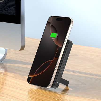 Wozinsky WLWP - 10KA0Y3S 22.5W PD Qi2 Powerbank 10000mAh met Stand Zwart - VCTparts.nl