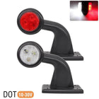 VCTparts Zijmarkeringslichten Gevarenverlichting led Rood Wit Elleboog (set) [Rubber - Vrachtwagen - Trailer] NORGOS 7