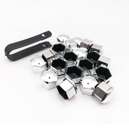 VCTparts Zilveren Wielbout Wielmoer Doppen Beschermende Afdekkapjes 20 stuks - 17mm (set) NORGOS 5
