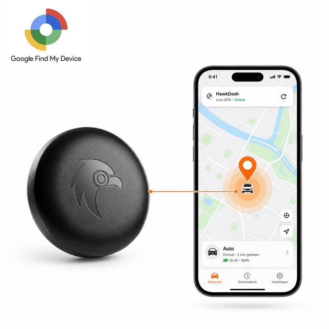 Auto GPS -Standort -Tracker Anti -Theft -Funktion Smart Tag - funktioniert mit der Suche in meiner App - iOS/iPhone Schwarz