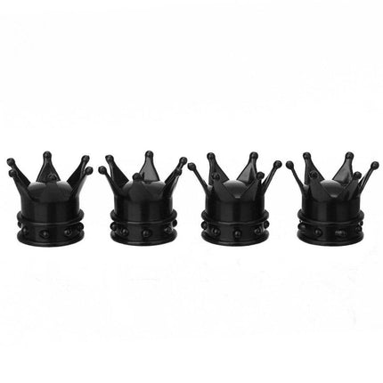 VCTparts Zwarte Kroon Ventieldopjes - Metaal (set) NORGOS 2