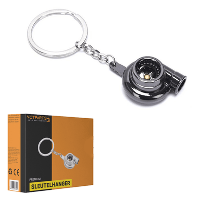 Schwarzer Turbo -Schlüsselbund schwarz (Waffe schwarz) - Aluminium