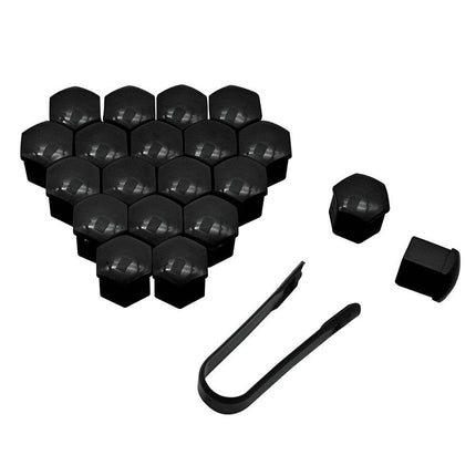 VCTparts Zwarte Wielbout Wielmoer Doppen Beschermende Afdekkapjes 20 stuks - 17mm (set) NORGOS 3