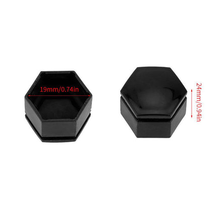 VCTparts Zwarte Wielbout Wielmoer Doppen Beschermende Afdekkapjes 20 stuks - 19mm (set) NORGOS 8